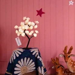 45cm Arbre Lumière De Décoration à 36 LED, Lampe De Nuit Rose Arbre De Table Pour La Décoration De La Maison, Du Mariage Et De Noël, Blanc Chaud - ST0003 -Lemax Decor Magasin 100094979 5