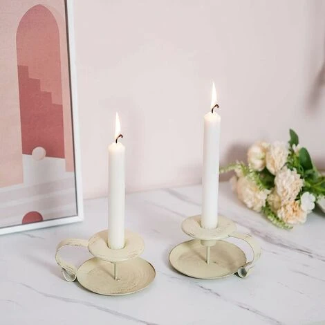 Rétro Bougeoirs En Fer Chamberstick, Bougeoir Conique Pour Tables, Chandelier Vintage Pour La Noël Halloween Fête Mariage À Manger Cadeau De Pendaison De Crémaillère-2 Pièces 4 Rétro Bougeoirs En Fer Chamberstick, Bougeoir Conique Pour Tables, Chandelier Vintage Pour La Noël Halloween Fête Mariage À Manger Cadeau De Pendaison De Crémaillère-2 Pièces – Image 2