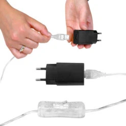 Guirlande Led Argent 10M - Bobine 10M Guirlande Lumineuse Led - Guirlande Leds Pour Deco Chambre, Déco De Noël, Ambiance Poétique Et Romantique -Lemax Decor Magasin 10407470 4