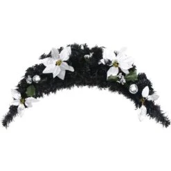 Arche De Noël Avec Lumières LED Noir 90 Cm PVC VidaXL -Lemax Decor Magasin 24099268 3