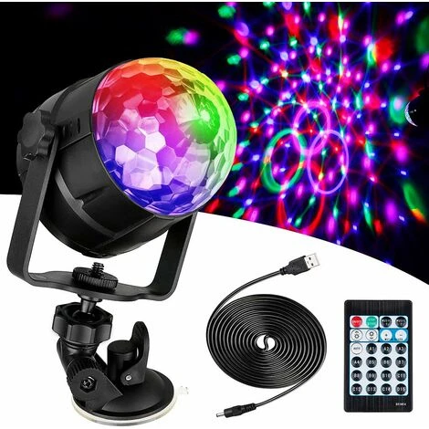 LITZEE Boule Disco Lampe Disco LED Avec 15 Formes D'éclairage, Effets De Lumière Disco Lumière De Fête RVB Rotative à 360 Ḟ Boule Disco à LED Avec Câble USB Pour Noël, Anniversaire D'enfants, Fête 3 LITZEE Boule Disco Lampe Disco LED Avec 15 Formes D'éclairage, Effets De Lumière Disco Lumière De Fête RVB Rotative à 360 Ḟ Boule Disco à LED Avec Câble USB Pour Noël, Anniversaire D'enfants, Fête