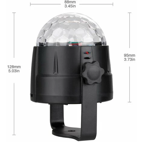 LITZEE Boule Disco Lampe Disco LED Avec 15 Formes D'éclairage, Effets De Lumière Disco Lumière De Fête RVB Rotative à 360 Ḟ Boule Disco à LED Avec Câble USB Pour Noël, Anniversaire D'enfants, Fête 4 LITZEE Boule Disco Lampe Disco LED Avec 15 Formes D'éclairage, Effets De Lumière Disco Lumière De Fête RVB Rotative à 360 Ḟ Boule Disco à LED Avec Câble USB Pour Noël, Anniversaire D'enfants, Fête – Image 2