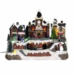 Gare De Noël à Lumières LED - Décoration Village De Noël - Livraison Gratuite