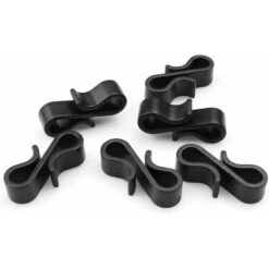 LITZEE 100 Pièces Crochets De Gouttière En Plastique Crochet De Lumière De Noël Crochets à Pince En Forme S Pour La Fête Des Guirlandes De Décoration De Toit De Cour (Noir) -Lemax Decor Magasin 35463023 3