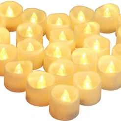 Bougies LED Flamme Vacillante Lumière 24 Pcs,Bougies électriques Bougies De Noël Pour Noël, Arbre De Noël, Pâques