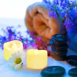 Bougies LED Flamme Vacillante Lumière 24 Pcs,Bougies électriques Bougies De Noël Pour Noël, Arbre De Noël, Pâques -Lemax Decor Magasin 36515976 3