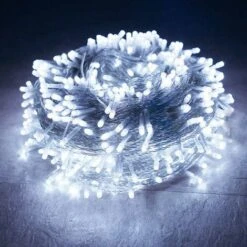 100M 1000 Led Noël Led Guirlande Lumineuse Extérieure Fée Guirlande De Vacances Fête De Mariage Fée Guirlande Lumière-Blanc100M800Leds -Lemax Decor Magasin 38079579 4