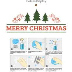 Décoration De Noël Couleur Autocollants De Fenêtre De Noël Autocollants Muraux Flocon De Neige Blanc Habillage De Vitrine Autocollants De Fenêtre Statiques Sans Couture (type C) -Lemax Decor Magasin 40296203 5