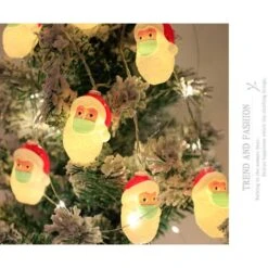 Guirlande Lumineuse à LED Père Noël, Boitier à Piles USB, Bonhomme De Neige Au Chaperon Rouge, Lumières De Décoration D'arbre De Noël (bonhomme De Neige Blanc Chaud-[modèle à Piles] 3 Mètres 20 Lumières Toujours Allumées) -Lemax Decor Magasin 40296213 4