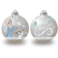 Lot De 10 Boules De Noël Argentées 6cm - La Reine Des Neiges II