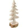Sapin De Noël Sur Buche "Cocon" 27cm Naturel -Lemax Decor Magasin 41427269 1