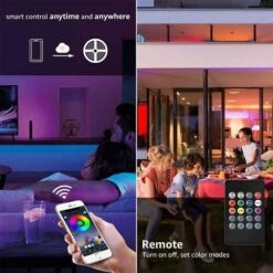 Ruban LED 20M Wifi - Bande 5050 RGB Compatible Avec Alexa/Google Home - Synchroniser Avec Rythme De Musique Pour Noël Et Fête -Lemax Decor Magasin 54404228 5