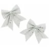 Noeud Papillon Noël Deco 12x13cm Paillette ARGENT - 2pcs - 1 Noeud Papillon Noël Deco 12x13cm Paillette ARGENT - 2pcs - -Lemax Decor Magasin 56328312 1