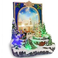 361021 Livre Arbre De Noël Lumières Sons Mouvement 19x15x21 Cm -Lemax Decor Magasin 59189151 4
