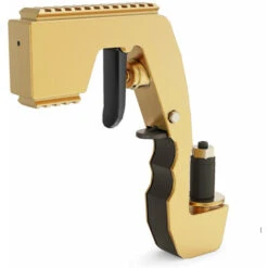 Pistolet à Champagne, Pistolet à Bière/Pistolet à Alcool Calibre Réglable Forme De Requin En Plastique Pour Fête/Club/Bar/Pub/Festival/Anniversaire/Mariage/Noël/Bar Atmosphère Props - Or