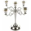 DENUOTOP Candélabres Bougeoir Bougeoir à 5 Bras Bougeoir Bougeoir Comme Décoration De Table Pour Noël Et Thanksgiving (argent) 1 DENUOTOP Candélabres Bougeoir Bougeoir à 5 Bras Bougeoir Bougeoir Comme Décoration De Table Pour Noël Et Thanksgiving (argent) -Lemax Decor Magasin 60005343 1