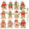 Déstockage 12pcs Ornements D'arbre De Noël Ornements Traditionnels D'arbre De Noël D'homme De Pain D'épice (homme En Pain D'épice A) 1 Déstockage 12pcs Ornements D'arbre De Noël Ornements Traditionnels D'arbre De Noël D'homme De Pain D'épice (homme En Pain D'épice A) -Lemax Decor Magasin 60689230 1