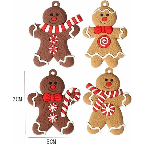 Déstockage 12 Pcs Ornements D'arbre De Noël Ornements Traditionnels D'arbre De Noël D'homme De Pain D'épice (homme En Pain D'épice C) 6 Déstockage 12 Pcs Ornements D'arbre De Noël Ornements Traditionnels D'arbre De Noël D'homme De Pain D'épice (homme En Pain D'épice C) – Image 4