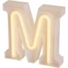 Veilleuse Lettres Lumineuses Au Néon, Décoration Murale/décoration De Table Pour Bar à La Maison, Noël, Fête D'anniversaire, Mots De La Saint-Valentin - Lettres Blanches Chaudes (M) -Lemax Decor Magasin 61240186 1