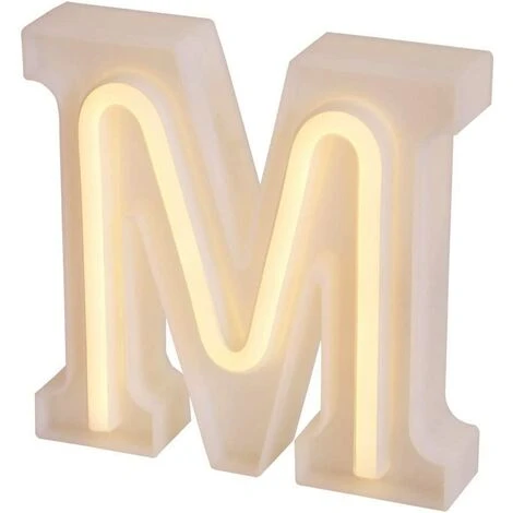 Veilleuse Lettres Lumineuses Au Néon, Décoration Murale/décoration De Table Pour Bar à La Maison, Noël, Fête D'anniversaire, Mots De La Saint-Valentin - Lettres Blanches Chaudes (M) 3 Veilleuse Lettres Lumineuses Au Néon, Décoration Murale/décoration De Table Pour Bar à La Maison, Noël, Fête D'anniversaire, Mots De La Saint-Valentin - Lettres Blanches Chaudes (M)