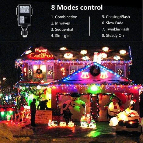 Guirlande LED Noël Lumineuse Rideau 20m 640 Leds Noël Rideau Lumineux Decoration Fenêtre, Noël Mariage Anniversaire Maison Patio 5 Guirlande LED Noël Lumineuse Rideau 20m 640 Leds Noël Rideau Lumineux Decoration Fenêtre, Noël Mariage Anniversaire Maison Patio – Image 3