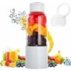 Blender Portable, Presse-agrumes Avec 450 Ml 6 Lames Sans BPA Pour Le Sport Et Les Voyages, Mini Blender Blender Pour Smoothie Et Milkshake, Cadeau De Noël Femme Homme (blanc) -Lemax Decor Magasin 65505274 1