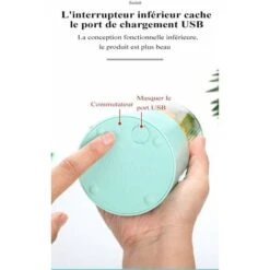 Blender Portable, Presse-agrumes Avec 450 Ml 6 Lames Sans BPA Pour Le Sport Et Les Voyages, Mini Blender Blender Pour Smoothie Et Milkshake, Cadeau De Noël Femme Homme (blanc) -Lemax Decor Magasin 65505274 5