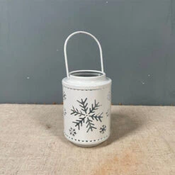 Déstockage Lanterne De Bougie De Noël Rustique, Lanternes De Bougie Pratiques De Ferme Avec Flocon De Neige De Cerf D'arbre Creux Pour Les Ornements De Décor De Festival De Fête, Vieux Cerf