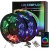 Ruban LED, 10M WIFI Bluetooth Bande LED RGB 12V, Led Ruban Lumineuse Flexible Multicolore Auto-adhésif Avec Télécommande 24 Touches, Pour Maison, Cuisine, Noël, TV, Chambre Décoration 1 Ruban LED, 10M WIFI Bluetooth Bande LED RGB 12V, Led Ruban Lumineuse Flexible Multicolore Auto-adhésif Avec Télécommande 24 Touches, Pour Maison, Cuisine, Noël, TV, Chambre Décoration -Lemax Decor Magasin 67914029 1