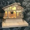 Crèche De Noël En Bois Travaillé Au Laser Avec Lumières LED , Scène Nativité , 21x18x5 Cm -Lemax Decor Magasin 68752357 1