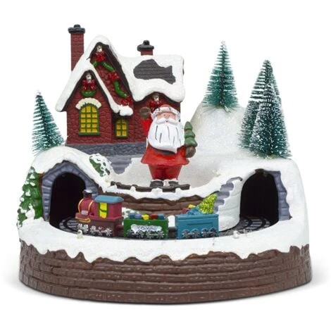 Village De Noël 361034 Carrousel De Noël Lumières Sons Mouvement 20x20x16cm 3 Village De Noël 361034 Carrousel De Noël Lumières Sons Mouvement 20x20x16cm