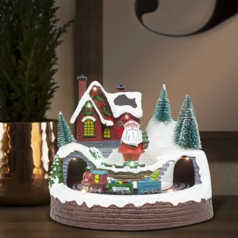 Village De Noël 361034 Carrousel De Noël Lumières Sons Mouvement 20x20x16cm 5 Village De Noël 361034 Carrousel De Noël Lumières Sons Mouvement 20x20x16cm – Image 3