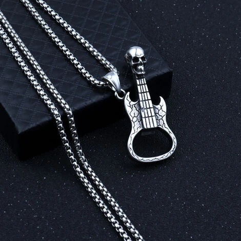 Ouvre-bière De Guitare De Crâne De Cadeau De Bière Rétro Des Hommes, Cadeau De Noël D'anniversaire Halloween 7 Ouvre-bière De Guitare De Crâne De Cadeau De Bière Rétro Des Hommes, Cadeau De Noël D'anniversaire Halloween – Image 5