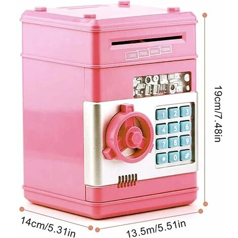 Boîte à Monnaie électronique Avec Mot De Passe, Mini Coffre-fort ATM Pour Enfants, Cadeau D'anniversaire De Noël Pour Garçons Et Filles 3 Boîte à Monnaie électronique Avec Mot De Passe, Mini Coffre-fort ATM Pour Enfants, Cadeau D'anniversaire De Noël Pour Garçons Et Filles – Image 2