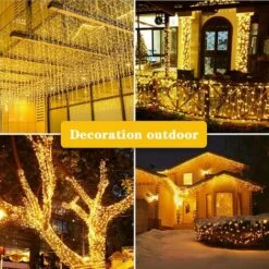 Guirlandes Lumineuses 30M 300 LED Perles Waterproof Eclairage Décoration Festivals Noël Interieur Mariages Avec 8 Modes D’éclairage (BLANC) -Lemax Decor Magasin 71328324 3