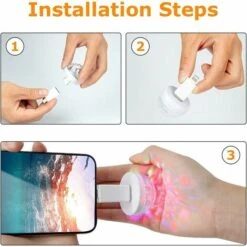 Paquet De 2 Mini Lumière Disco USB, Mini Lumière Stroboscopique Portable, Lumière D'ambiance De Voiture LED Multi Couleurs, Convient Aux Fêtes De Noël, Piscine, Club, Karaoké Ephé -Lemax Decor Magasin 71979414 5