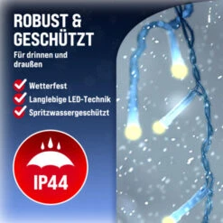 Monzana Guirlande Lumineuse 200/400/600 LED Illumination Intérieur Extérieur Guirlande De Noël éclairage Décoration -60m Warmweiß - Schwarzes Kabel (de) -Lemax Decor Magasin 72218187 5