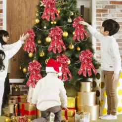 Nœuds Décoratifs De Noël, Couronne De Noël, Pour Arbre De Noël, Décoration De La Maison E -Lemax Decor Magasin 72657299 5