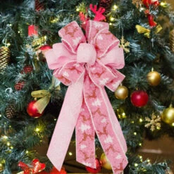 Nœuds Décoratifs De Noël, Couronne De Noël, Pour Arbre De Noël, Décoration De La Maison D -Lemax Decor Magasin 72657653 4