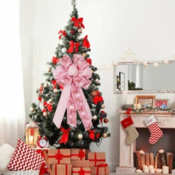 Nœuds Décoratifs De Noël, Couronne De Noël, Pour Arbre De Noël, Décoration De La Maison D -Lemax Decor Magasin 72657653 5