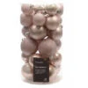 Lot De 30 Boules De Noël Assorties Alpine Rose Poudré -Lemax Decor Magasin 76638976 1