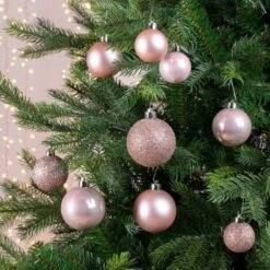 Lot De 30 Boules De Noël Assorties Alpine Rose Poudré -Lemax Decor Magasin 76638976 3