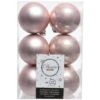 Lot De 12 Boules De Noël (D60 Mm) Alpine Rose Poudré 1 Lot De 12 Boules De Noël (D60 Mm) Alpine Rose Poudré -Lemax Decor Magasin 76639279 1