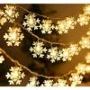 Guirlande Lumineuse,Flocon De Neige Guirlande Lumineuse,6M 40 LED Lumières De Noël Intérieur Et Extérieure,pour Décoration Maison Fête,guirlande Noel,décoration Sapin De Noël,fairy Lights -Lemax Decor Magasin 76663046 1
