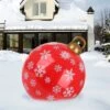 Boules De Noël, 60cm Boule Gonflable De Noël Ornements De Boule De Noël Boules De Noël Décoration Boules Suspendues De Noël Pour Cadeau De Fête De Noël Vacances Extérieur Cour Festival Décor