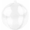 20 Pièces Boules De Noël Transparentes à Remplir 8cm, Boule De Noël En Plastique, Idéal DIY Decoration Pour Sapins De Noël -Lemax Decor Magasin 76663252 1