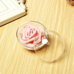 20 Pièces Boules De Noël Transparentes à Remplir 8cm, Boule De Noël En Plastique, Idéal DIY Decoration Pour Sapins De Noël -Lemax Decor Magasin 76663252 5