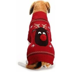Pull-Overs Pour Chiens, Pull D'hiver Pour Chien, Pull Motif De Noël - Manteau Tricoté Pour L’hiver - Vêtement Pour Animal De Compagnie - Pull Tendance - Cadeau Pour Chien, XS
