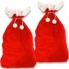 Hotte De Père Noël - 2 Grand Sac Cadeau De Noel Rouge En Velour Sacs Cadeaux Rouge Et Blanc Deguisement Pour La Fête De Noel 1 Hotte De Père Noël - 2 Grand Sac Cadeau De Noel Rouge En Velour Sacs Cadeaux Rouge Et Blanc Deguisement Pour La Fête De Noel -Lemax Decor Magasin 76663557 1