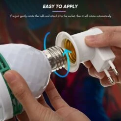 Ampoule De Scène Ampoule De Stroboscopique LED Rotative Ampoule De Soirée Disco Ampoule Multicolore En 7 Couleurs Ampoule D'Ambiance Pour Noël Fête D'Anniversaire Mariage Salon Du Club -Lemax Decor Magasin 76706017 3